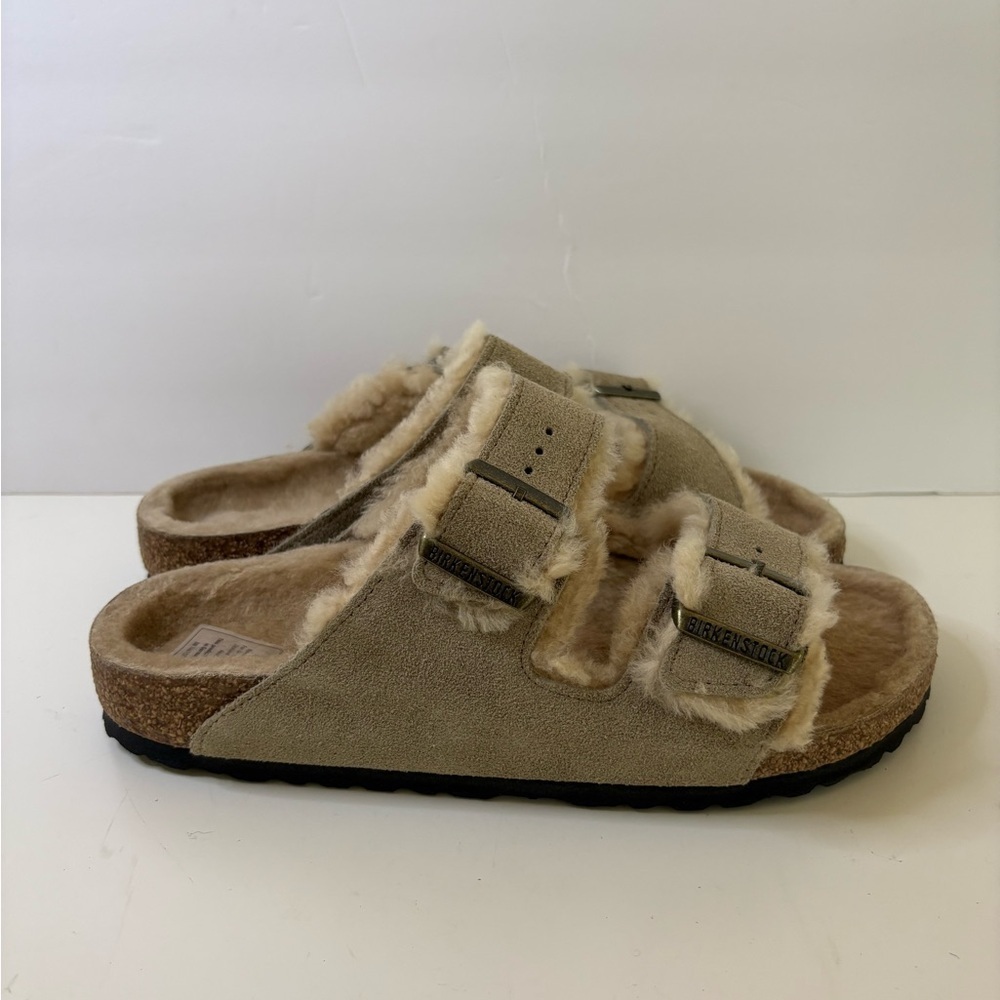 NWT Birkenstock Arizona Shearling Sandals Size 40 - Picture 6 of 12